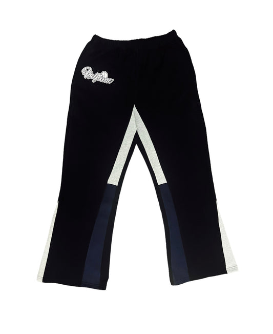 Black Halftime Flared Sweatpants (Unisex)