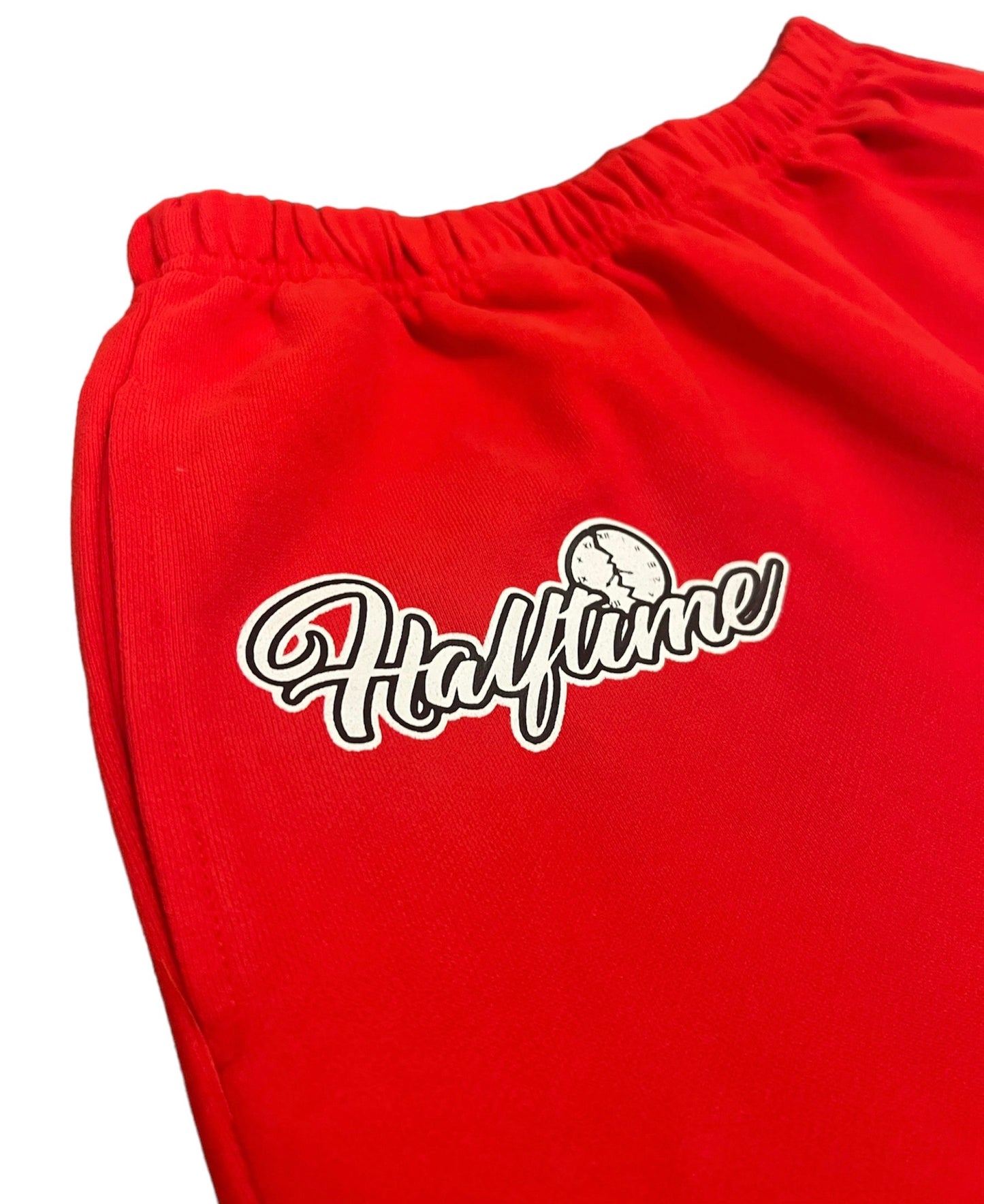 (NEW) Red Halftime Flared Sweatpants (Unisex)